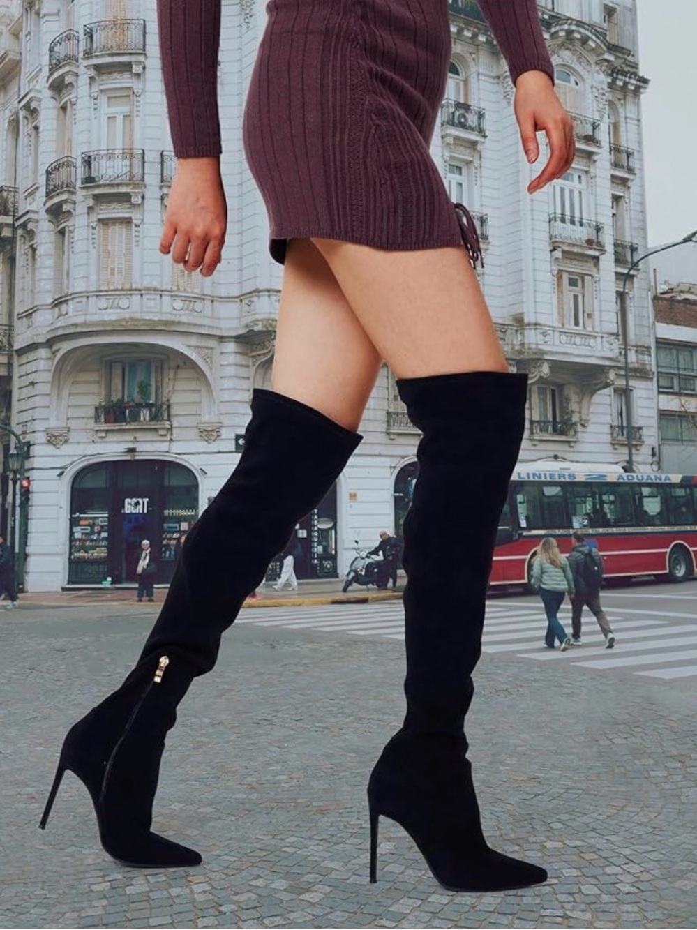 Women's Black Over-the-Knee Stiletto Boost 7